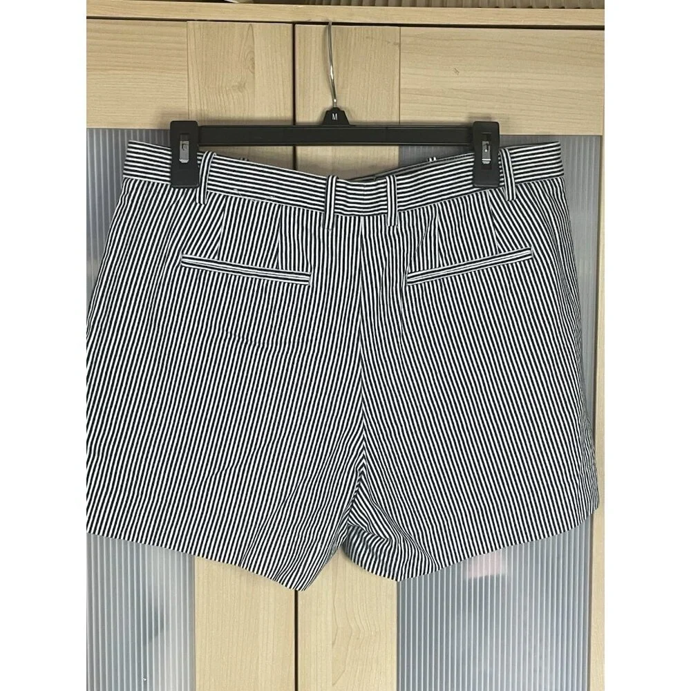 GAP Blue White Striped Shorts Sz 8 4